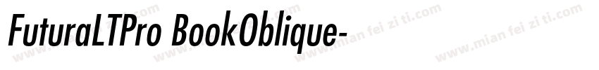 FuturaLTPro BookOblique字体转换